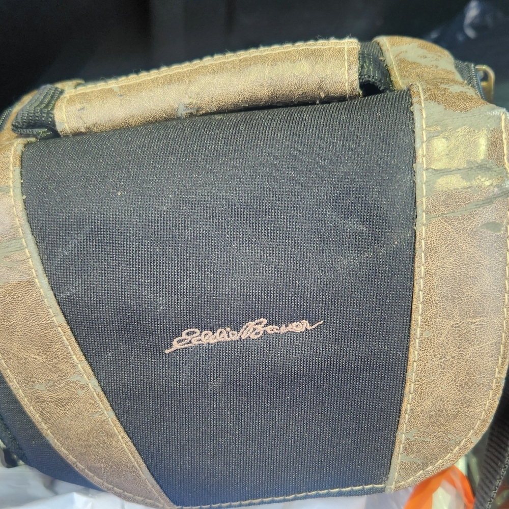 Eddie Bauer Camara Bag Black and Brown Bag